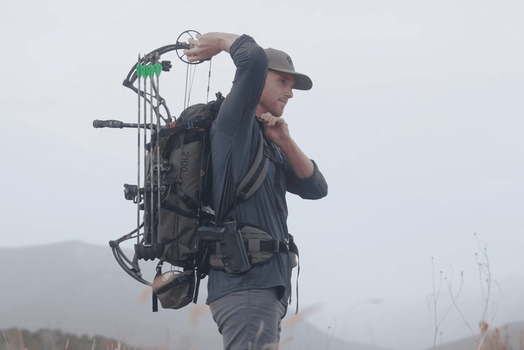 weapon holder backpack release